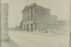 AddMs/81 Drawings of streets and buildings around Canterbury during WW2